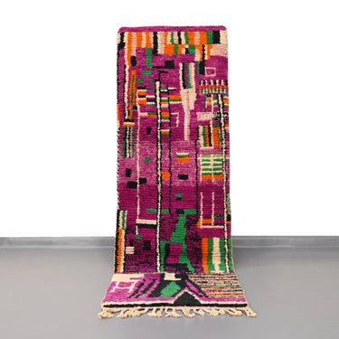 Moroccan Vintage Runner Rug 2.6 x 7.9 feet / 79 x 241 cm - Ettilux Home